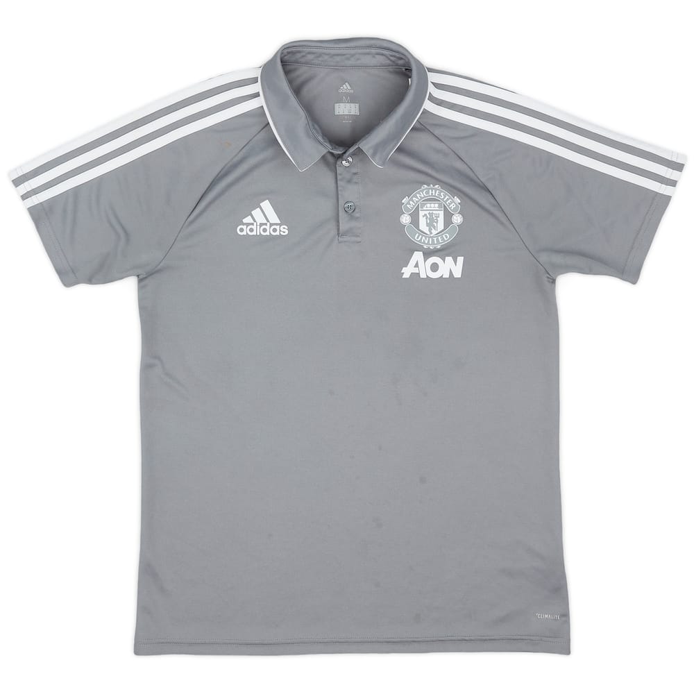 2017-18 Manchester United adidas Training Polo Shirt - 8/10 - (M)