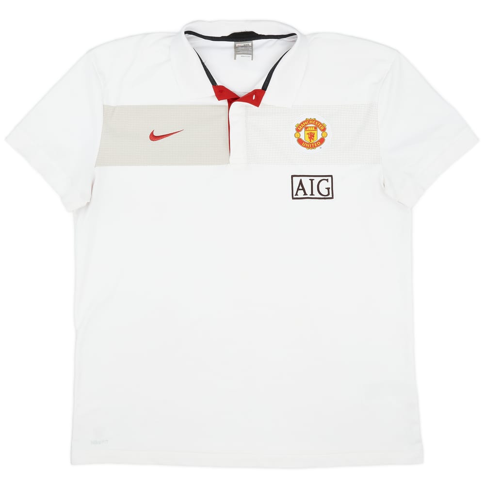 2009-10 Manchester United Nike Polo T-Shirt - 9/10 - (XXL)