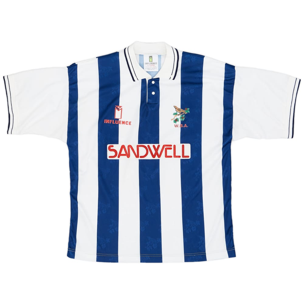 1991-92 West Brom Home Shirt - 8/10 - (L)