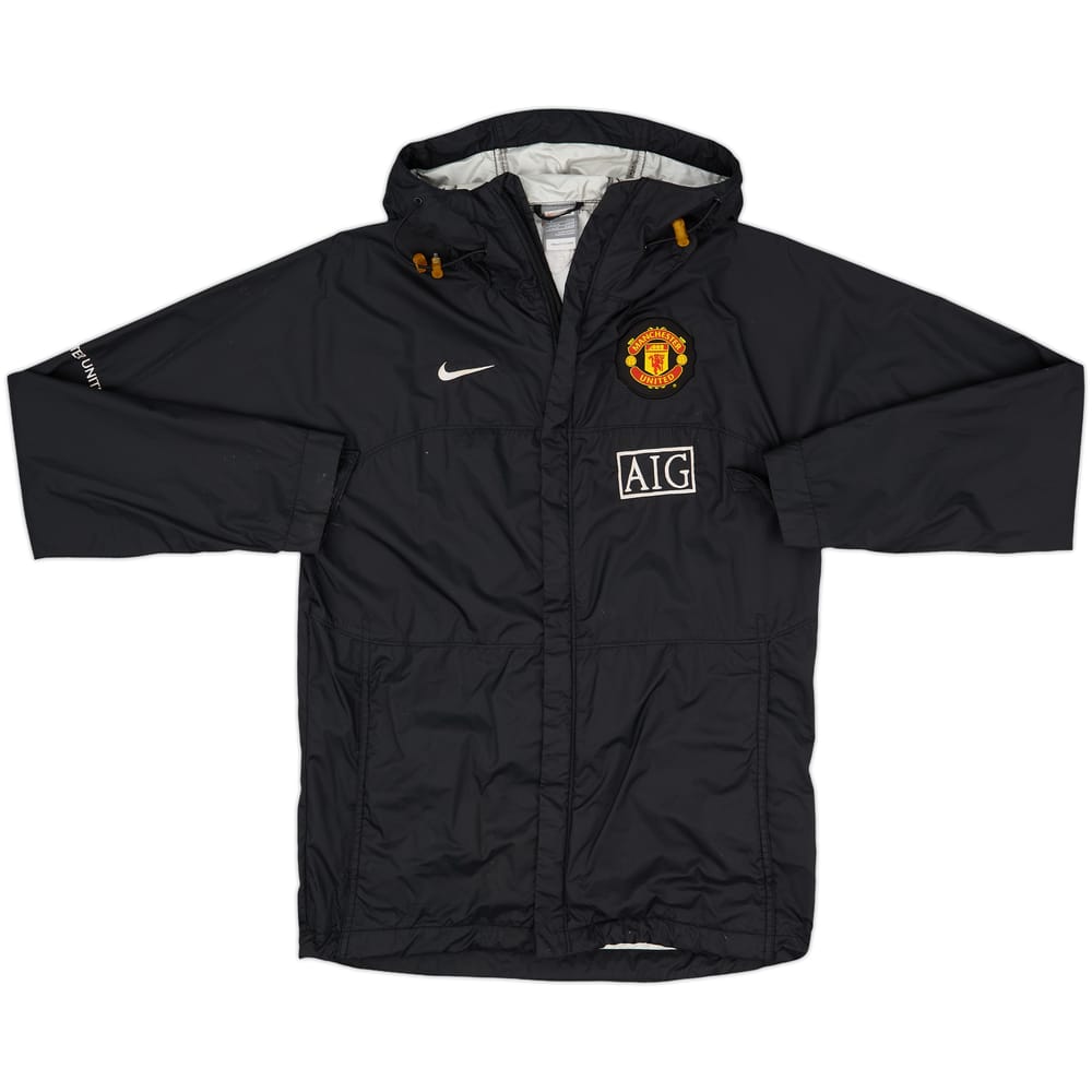 2008-09 Manchester United Nike Hooded Rain Jacket - 6/10 - (S)