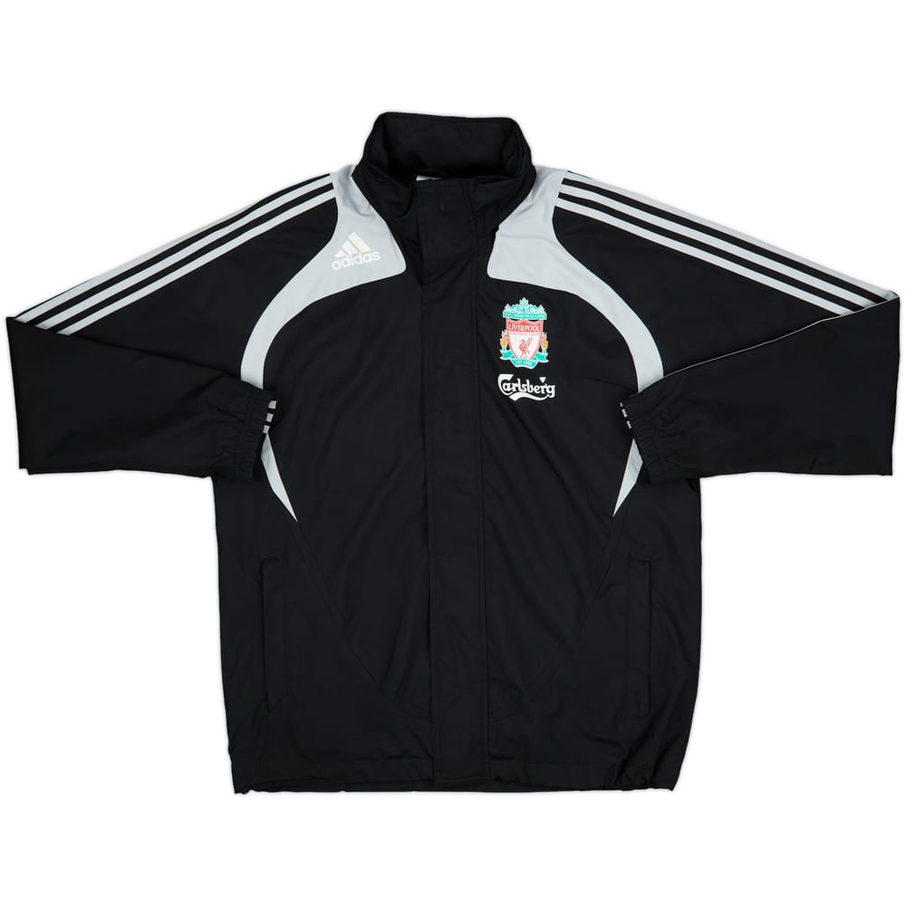 2008-09 Liverpool adidas Hooded Rain Jacket - 10/10 - (S)