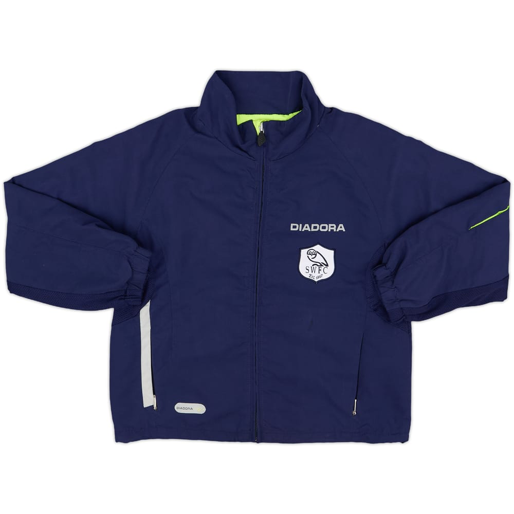 2004-06 Sheffield Wednesday Diadora Track Jacket - 8/10 - (S.Boys)