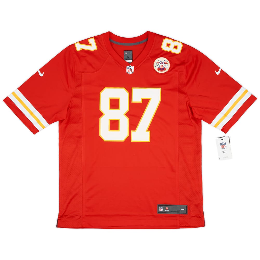 2013-23 Kansas City Chiefs Kelce #87 Nike Game Home Jersey (L)