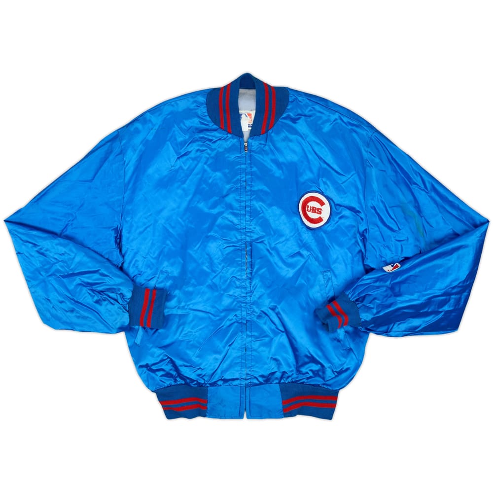 1980s Chicago Cubs MLB Full-Zip Satin Varsity Jacket - 6/10 - (L)