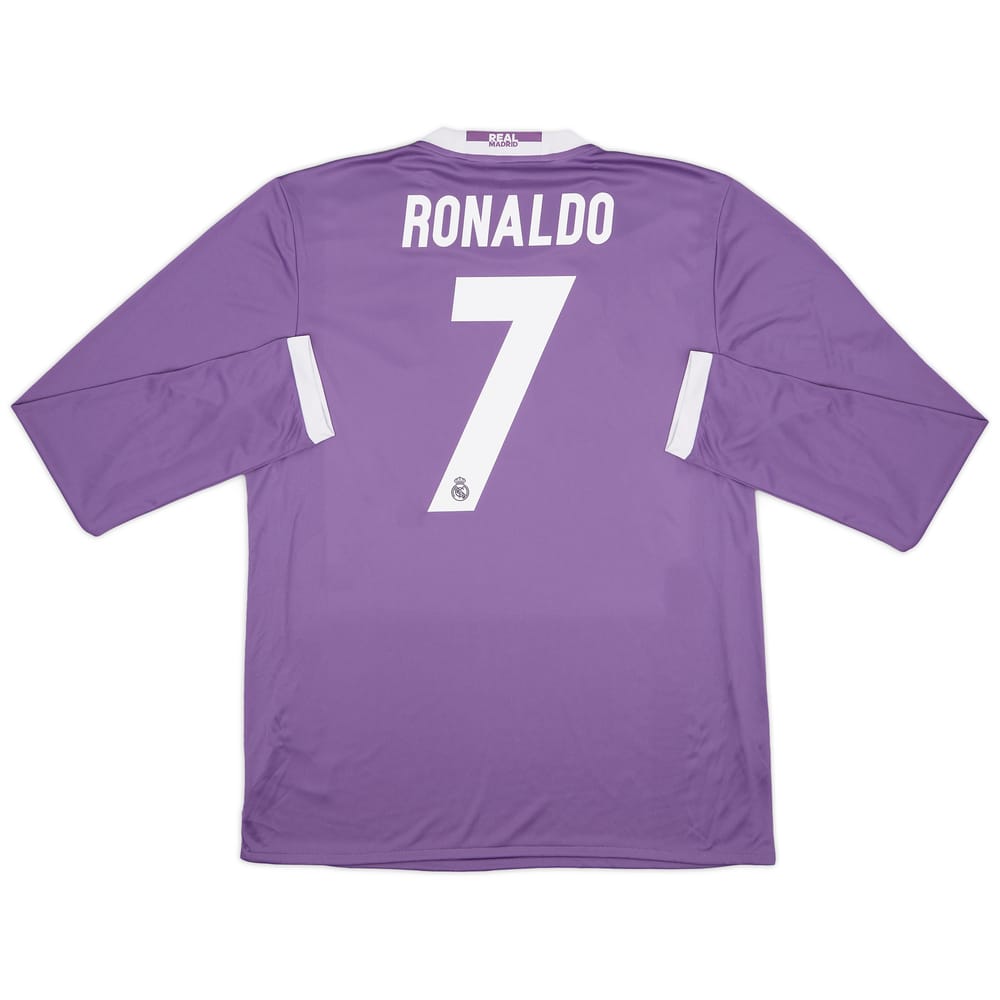 2016-17 Real Madrid Away L/S Shirt Ronaldo #7 (L)