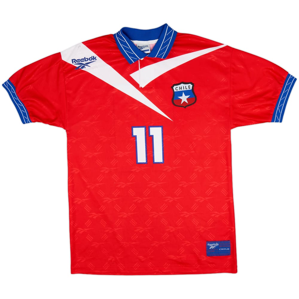 1997-99 Chile Home Shirt #11 (Salas) - 8/10 - (L)