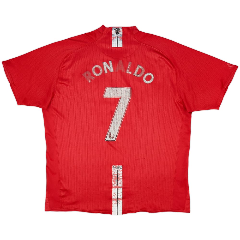 2007-09 Manchester United Home Shirt Ronaldo #7 - 4/10 - (XL)