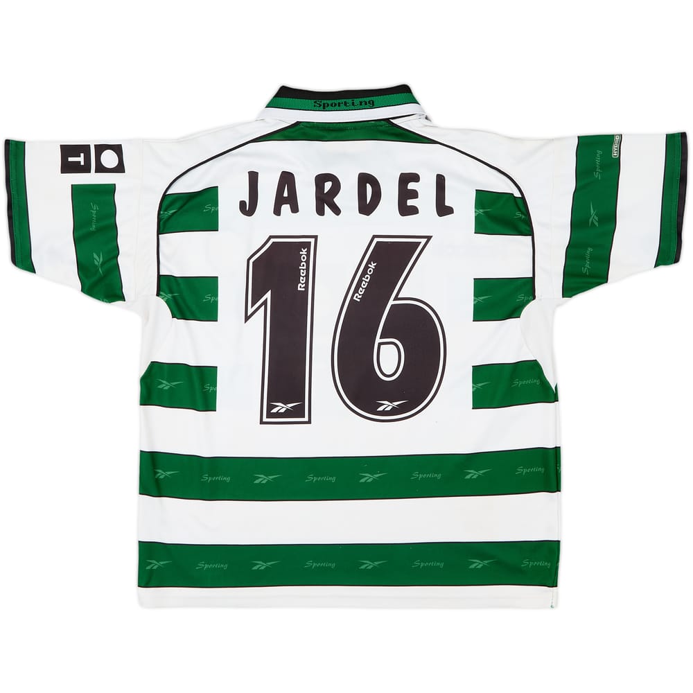 2001-02 Sporting CP Home Shirt Jardel #16 - 6/10 - (S)
