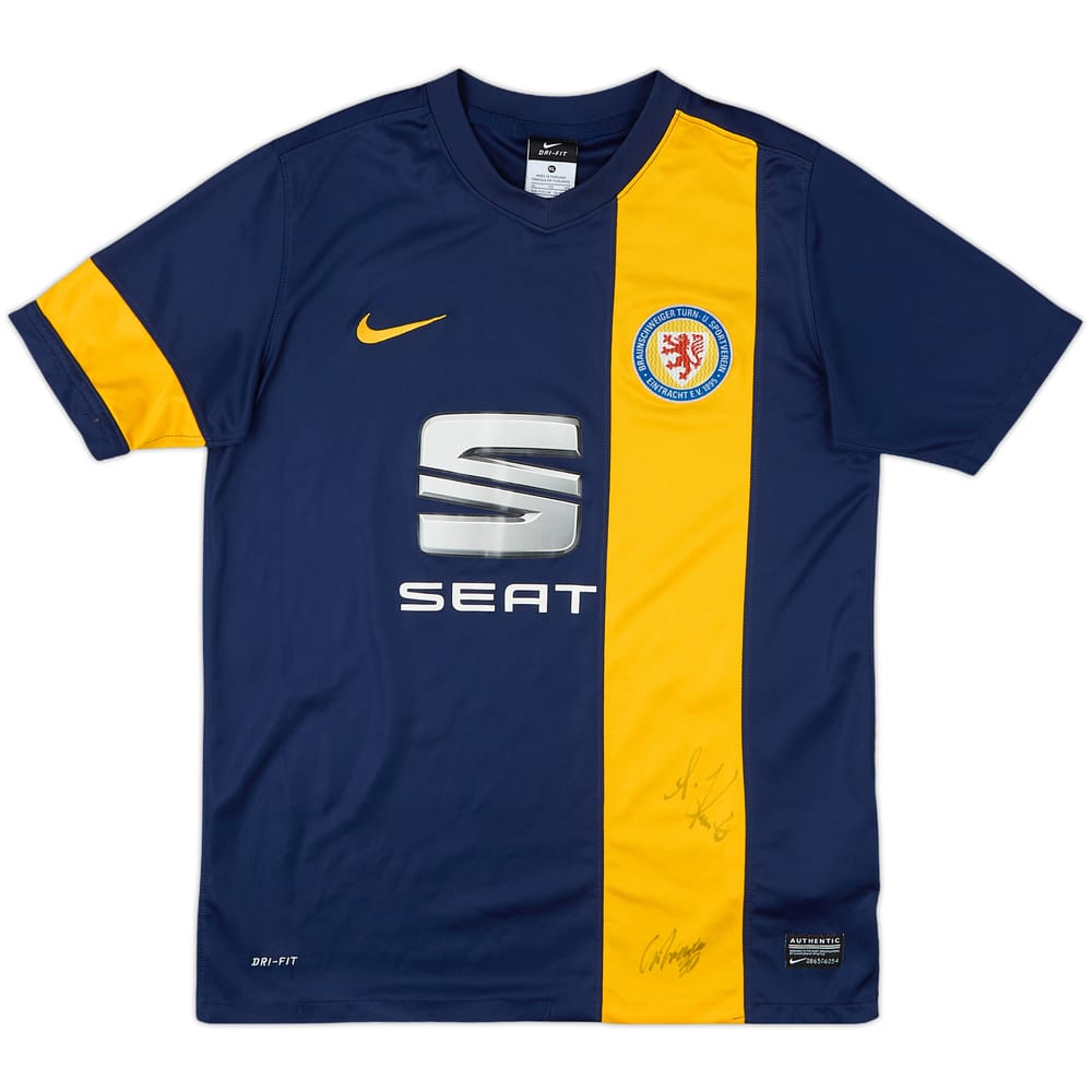 2013-14 Eintracht Braunschweig Signed Away Shirt - 5/10 - (XL.Boys)