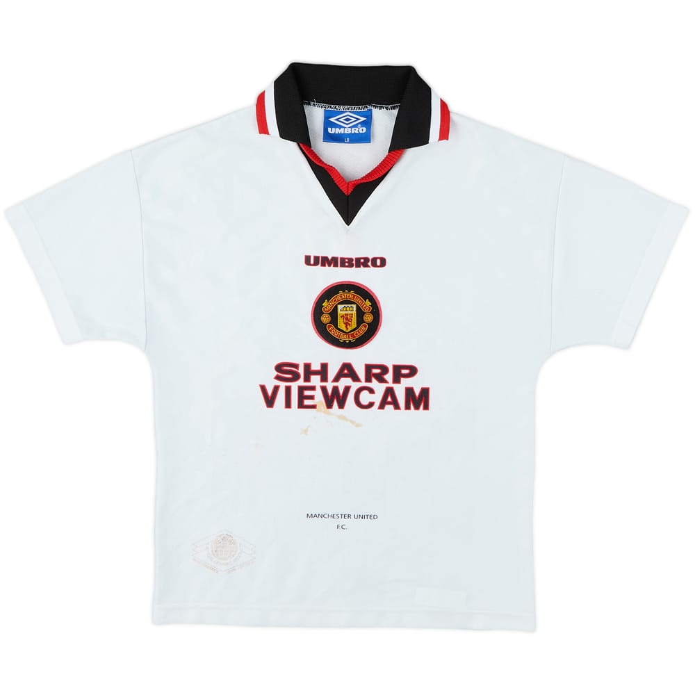 1996-97 Manchester United Away Shirt - 5/10 - (L.Boys)