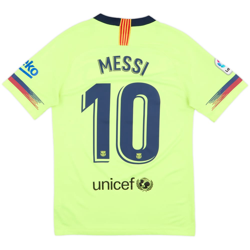 2018-19 Barcelona Away Shirt Messi #10 - 5/10 - (S)
