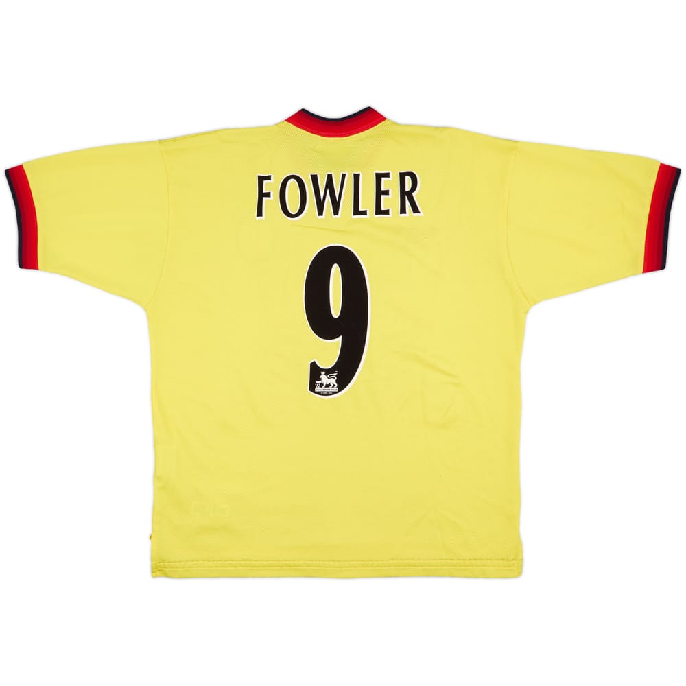 1997-99 Liverpool Away Shirt Fowler #9 - 8/10 - (L)