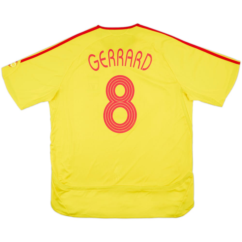 2006-07 Liverpool Away Shirt Gerrard #8 - 7/10 - (XL)