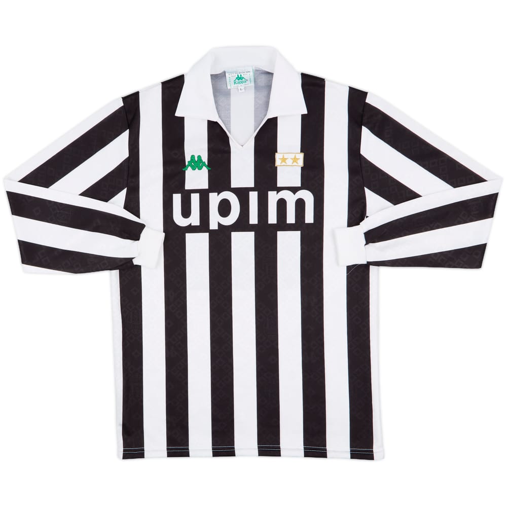1991-92 Juventus Home L/S Shirt - 9/10 - (L)