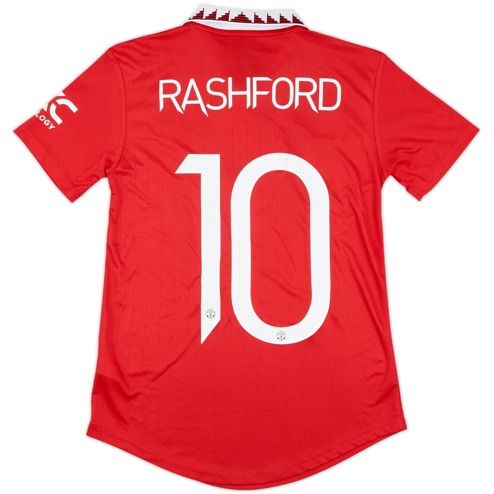2022-23 Manchester United Home Shirt Rashford #10 (Women's XS)