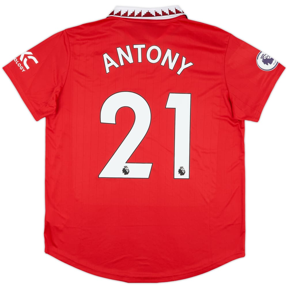 2022-23 Manchester United Home Shirt Antony #21 (Women's XL)