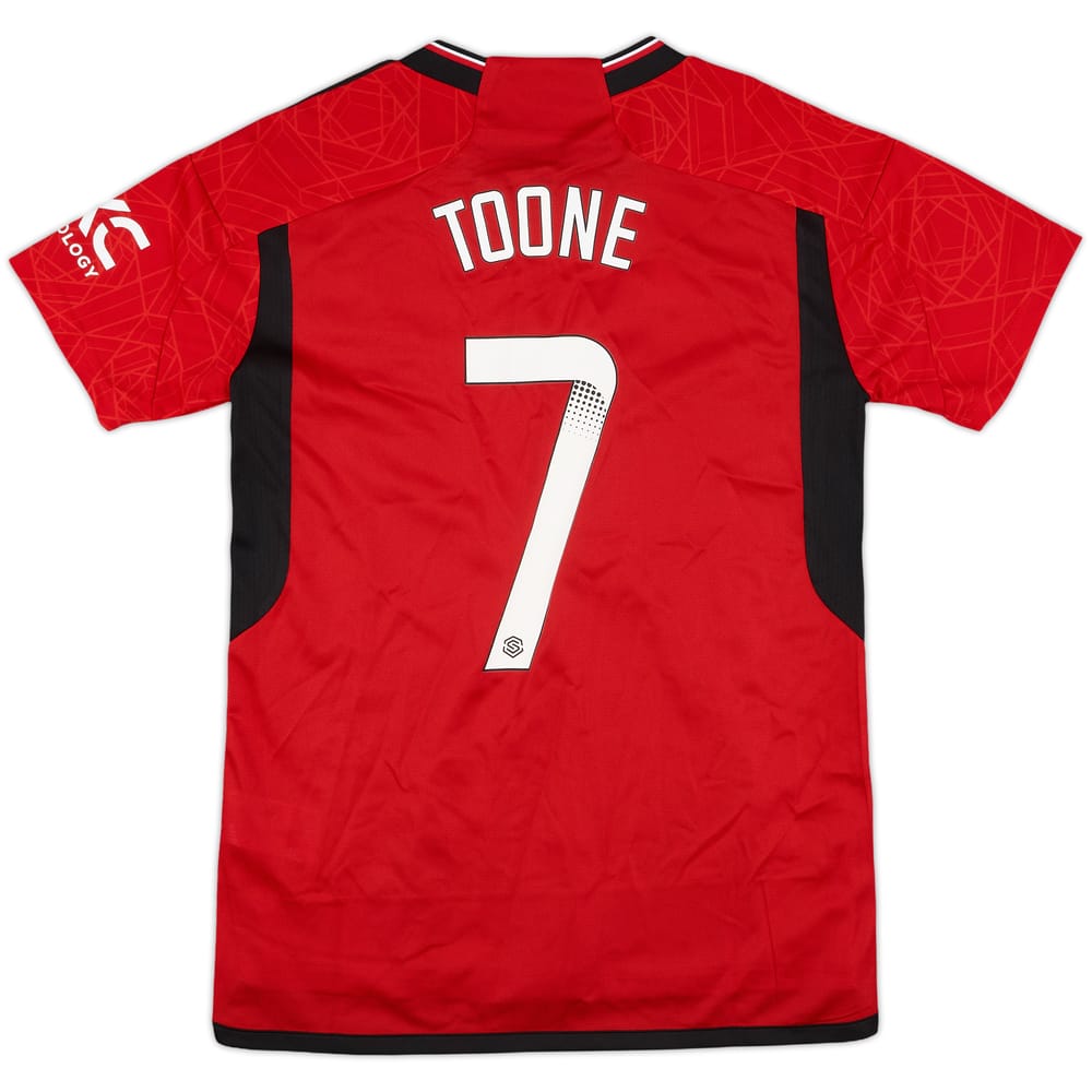 2023-24 Manchester United Home Shirt Toone #7 (Women's S)