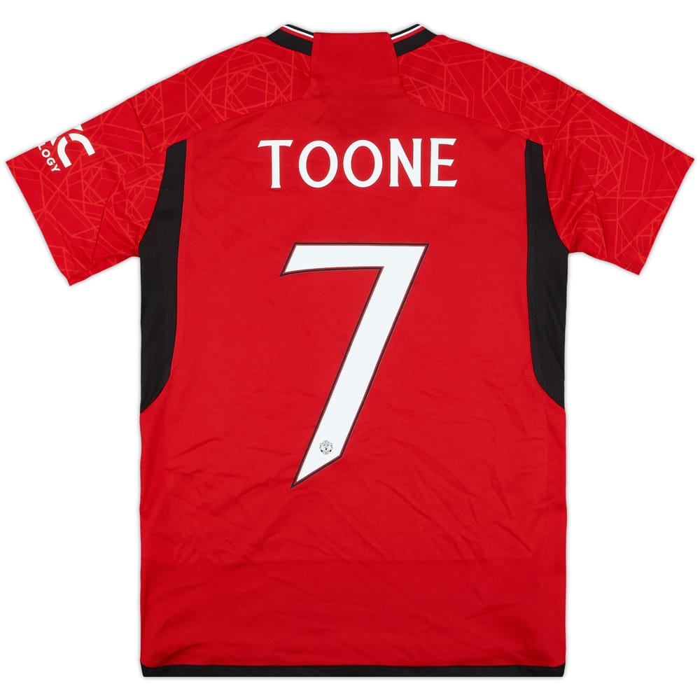 2023-24 Manchester United Home Shirt Toone #7 (Women's S)