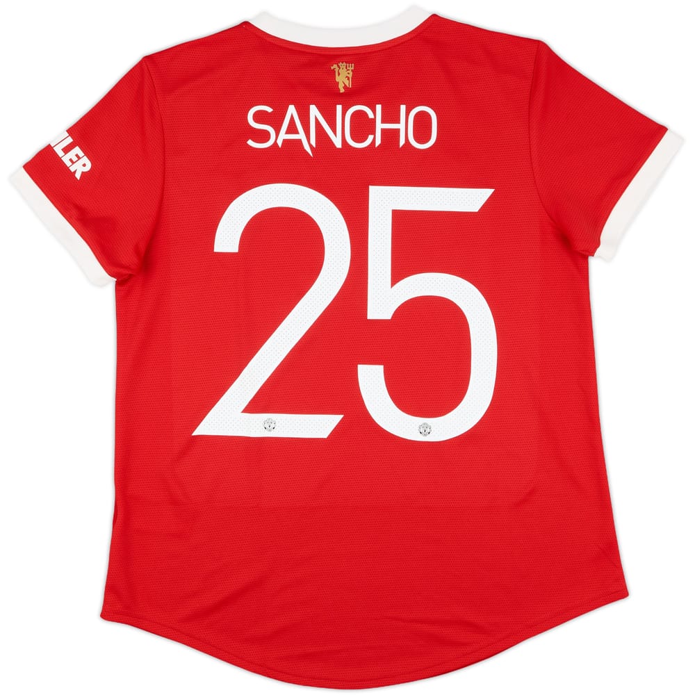 2021-22 Manchester United Home Shirt Sancho #25 (Women's L)
