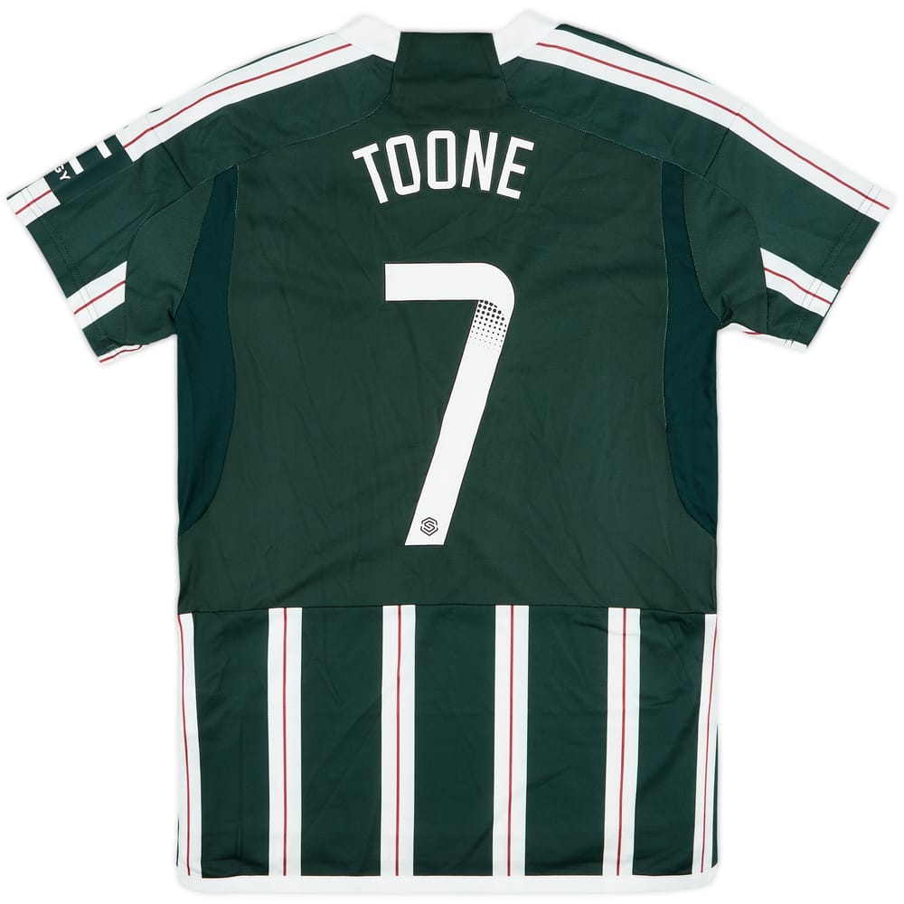 2023-24 Manchester United Away Shirt Toone #7 (Women's S)