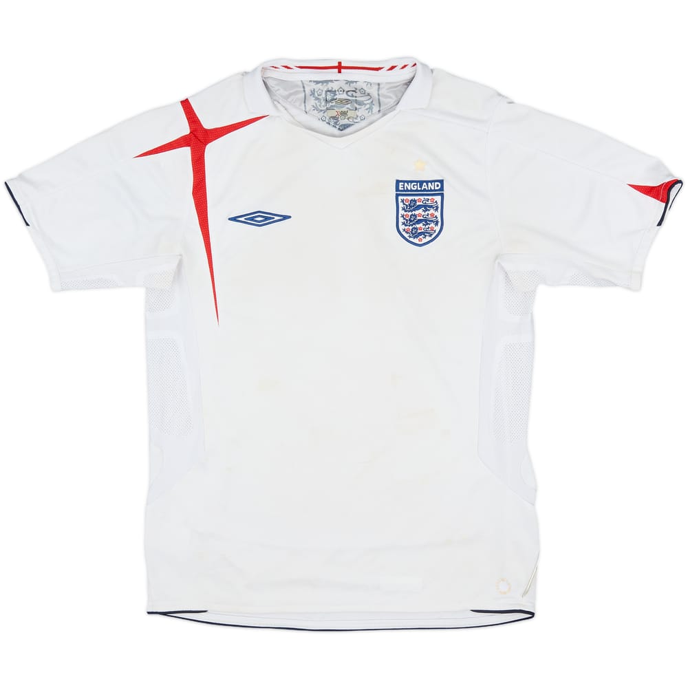 2005-07 England Home Shirt - 5/10 - (M)