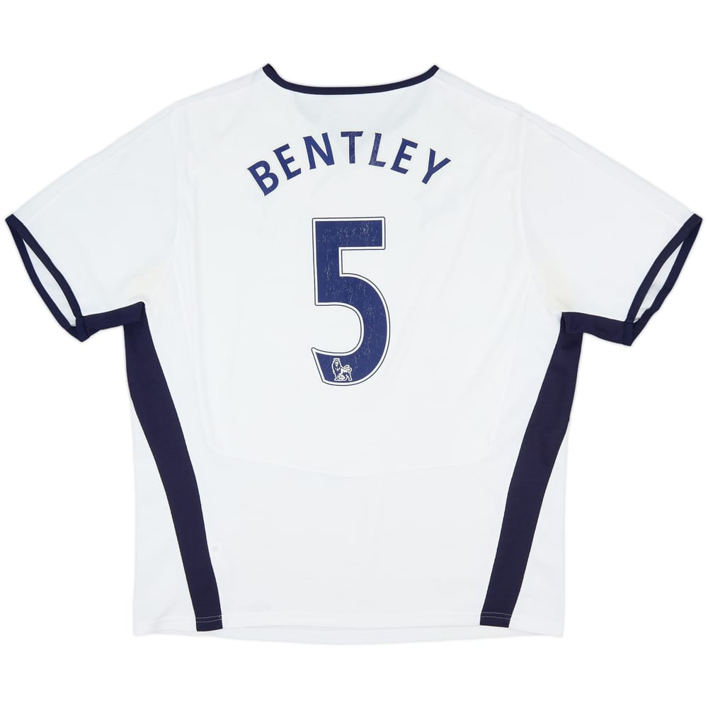2008-09 Tottenham Home Shirt Bentley #5 - 4/10 - (XL)