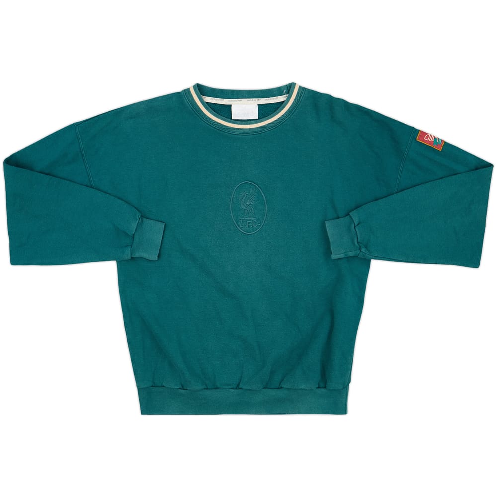 1992-93 Liverpool adidas Sweat Top - 8/10 - (S)