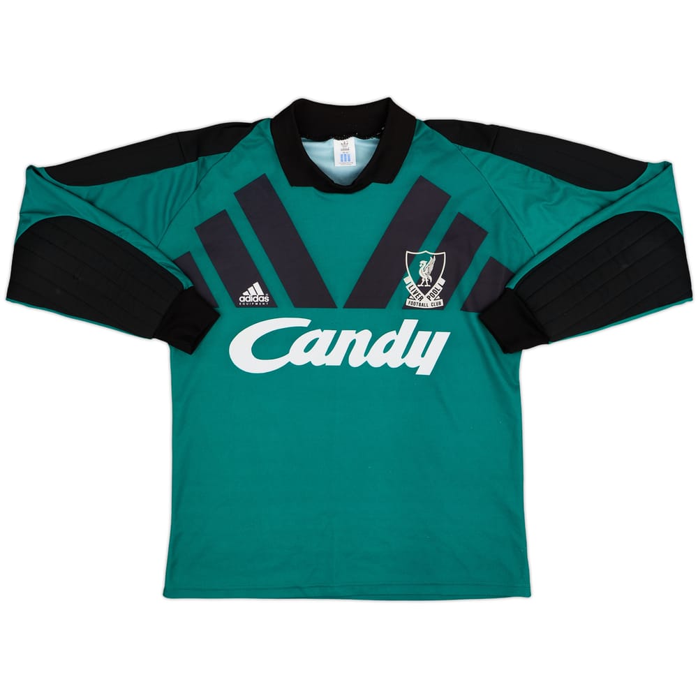 1991-92 Liverpool GK Shirt - 8/10 - (M)