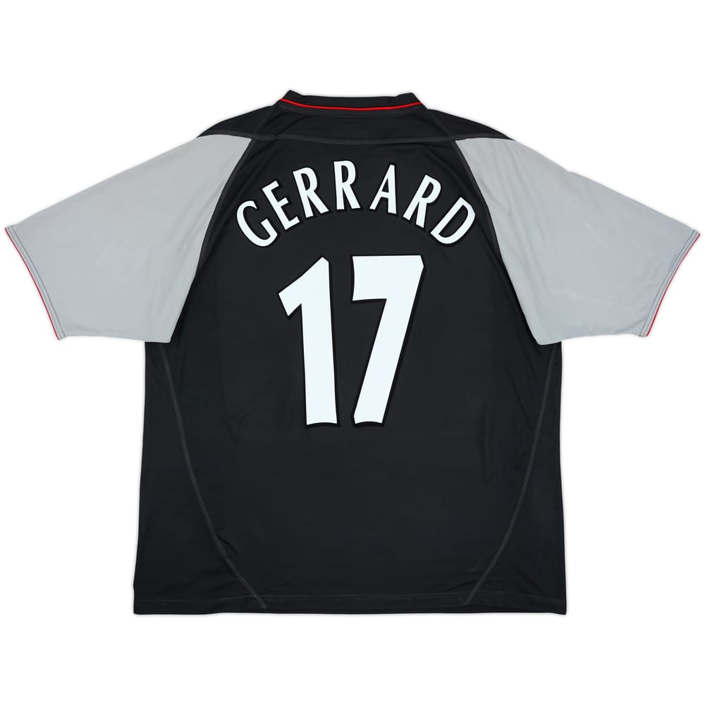 2002-04 Liverpool Away Shirt Gerrard #17 - 8/10 - (XL)