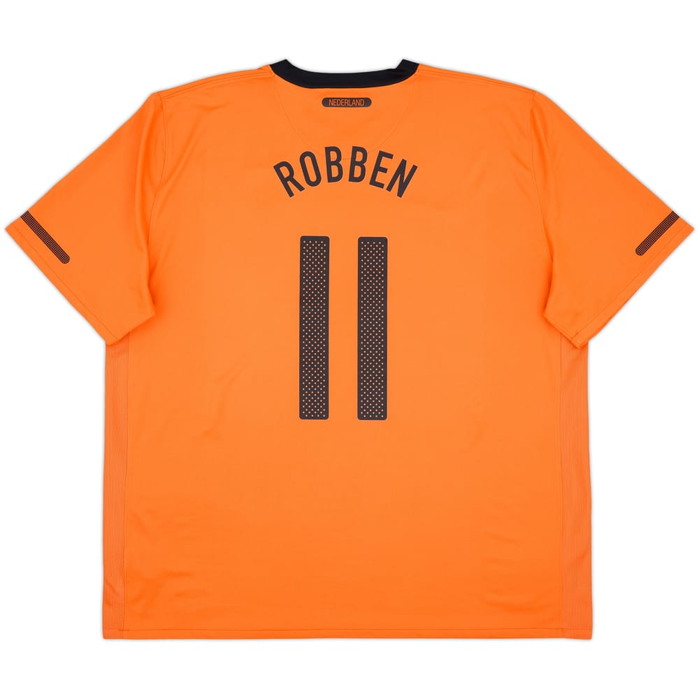 2010-11 Netherlands Home Shirt Robben #11 - 9/10 - (XXL)