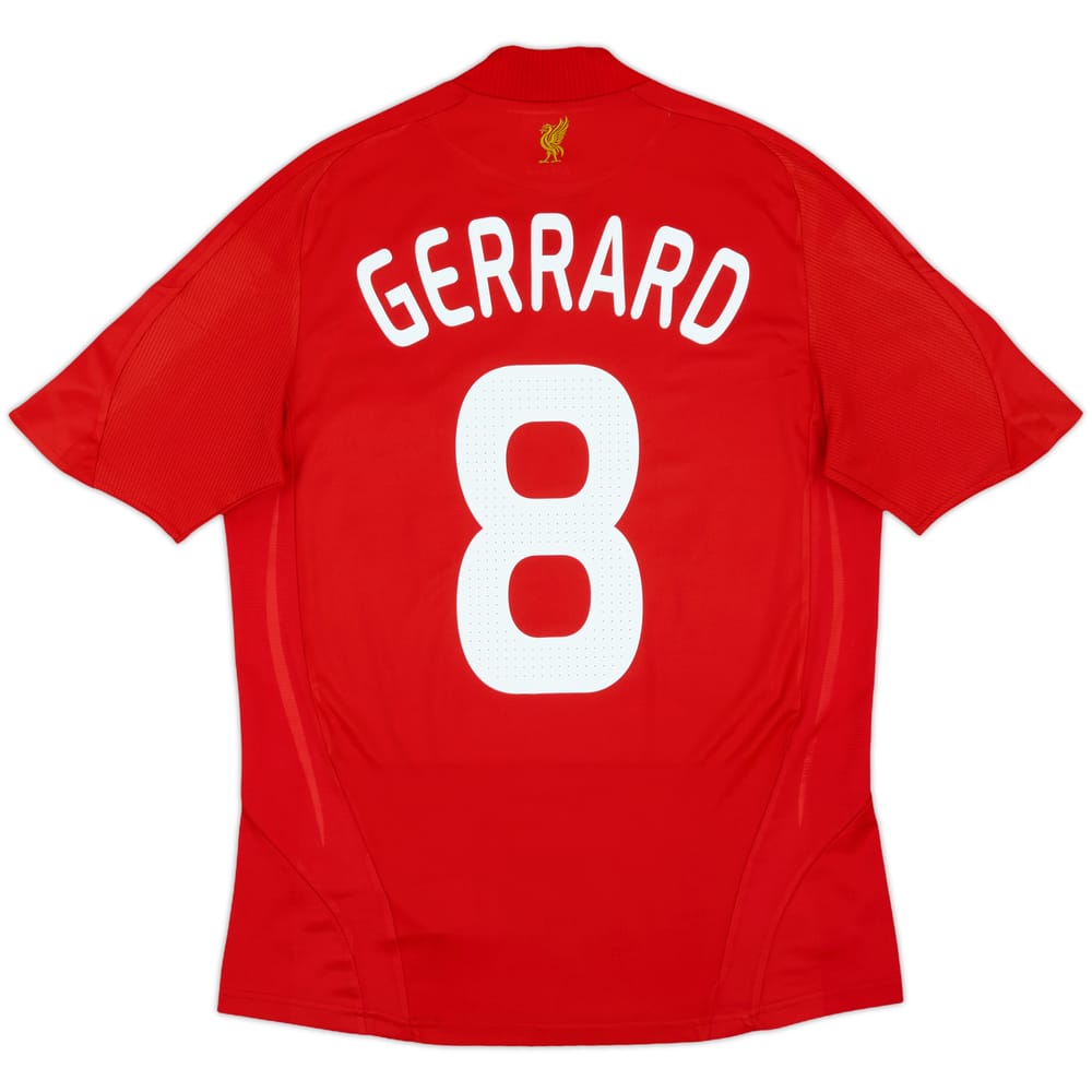 2008-10 Liverpool Home Shirt Gerrard #8 - 7/10 - (S)