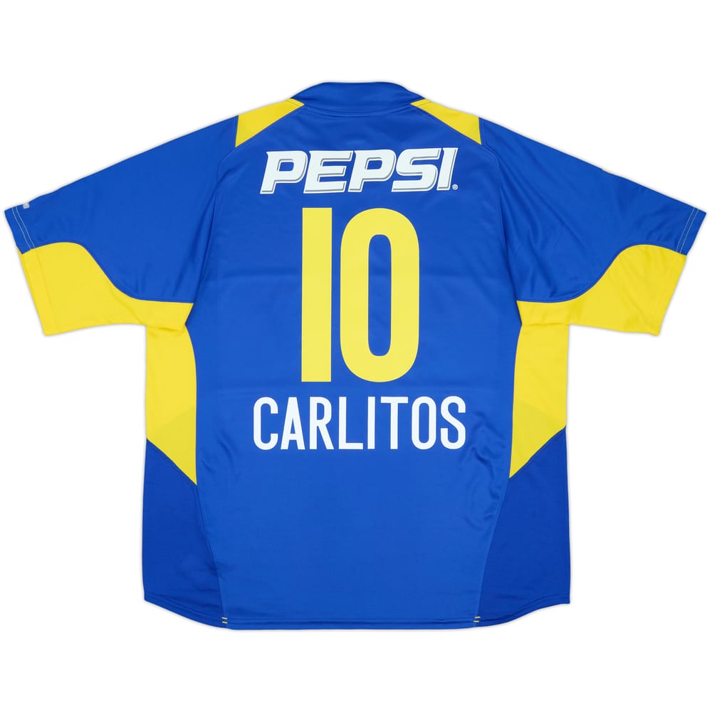 2004-05 Boca Juniors Home Shirt Carlitos #10 - 9/10 - (XL)