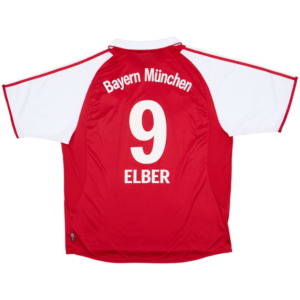 2003-04 Bayern Munich Home Shirt Elber #9 - 6/10 - (XL)