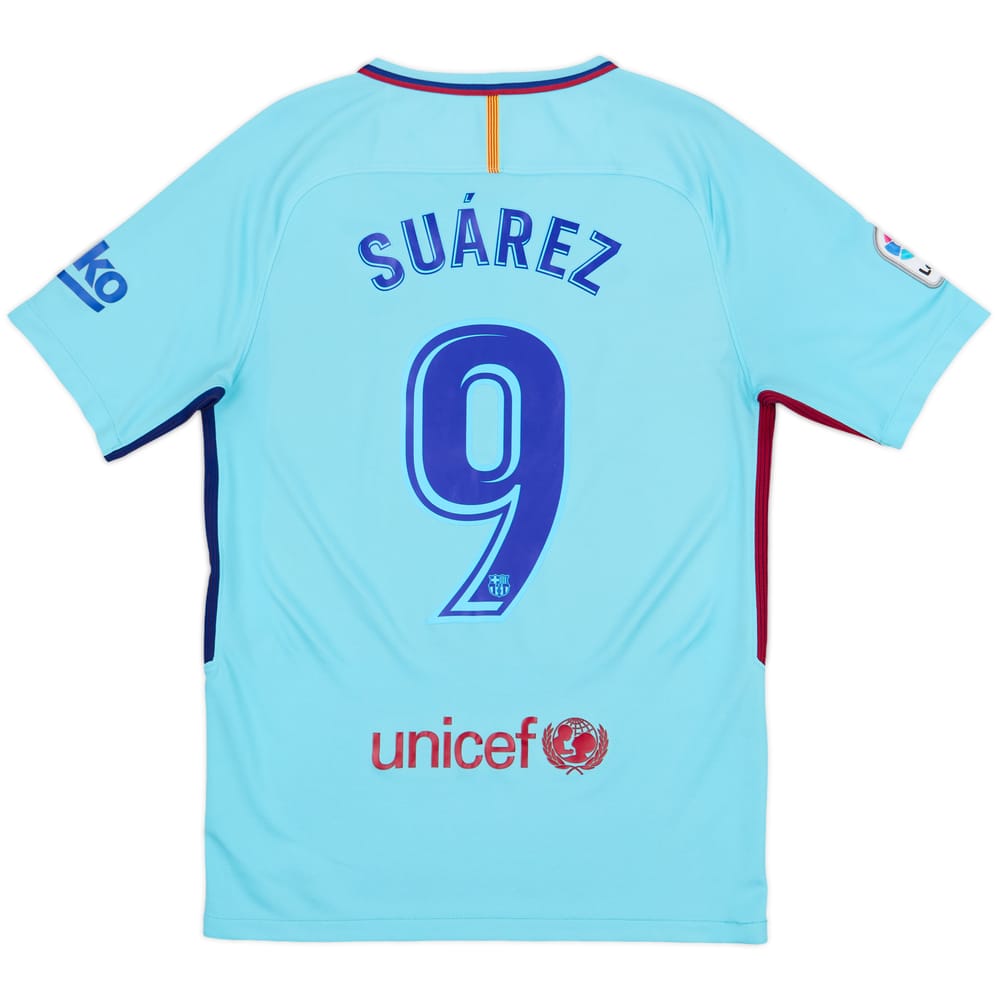 2017-18 Barcelona Away Shirt Suarez #9 - 6/10 - (S)