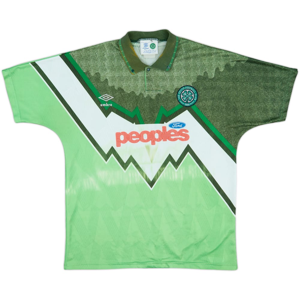 1991-92 Celtic Away Shirt - 4/10 - (XL)