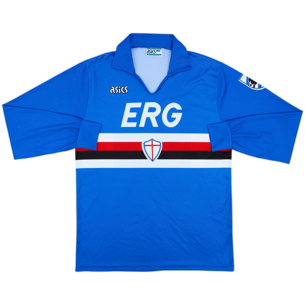 1992-94 Sampdoria Home L/S Shirt - 6/10 - (XL)