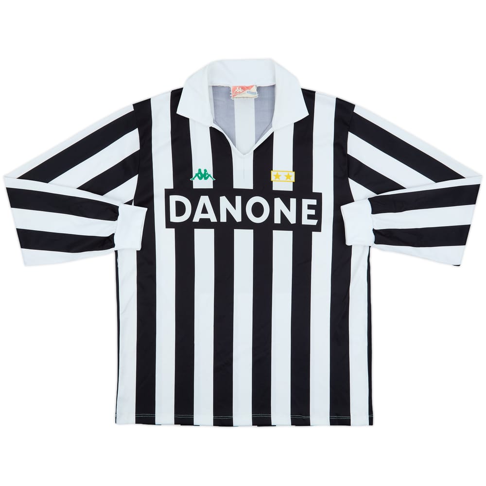 1991-92 Juventus Home Basic L/S Shirt #10 - 6/10 - (L)
