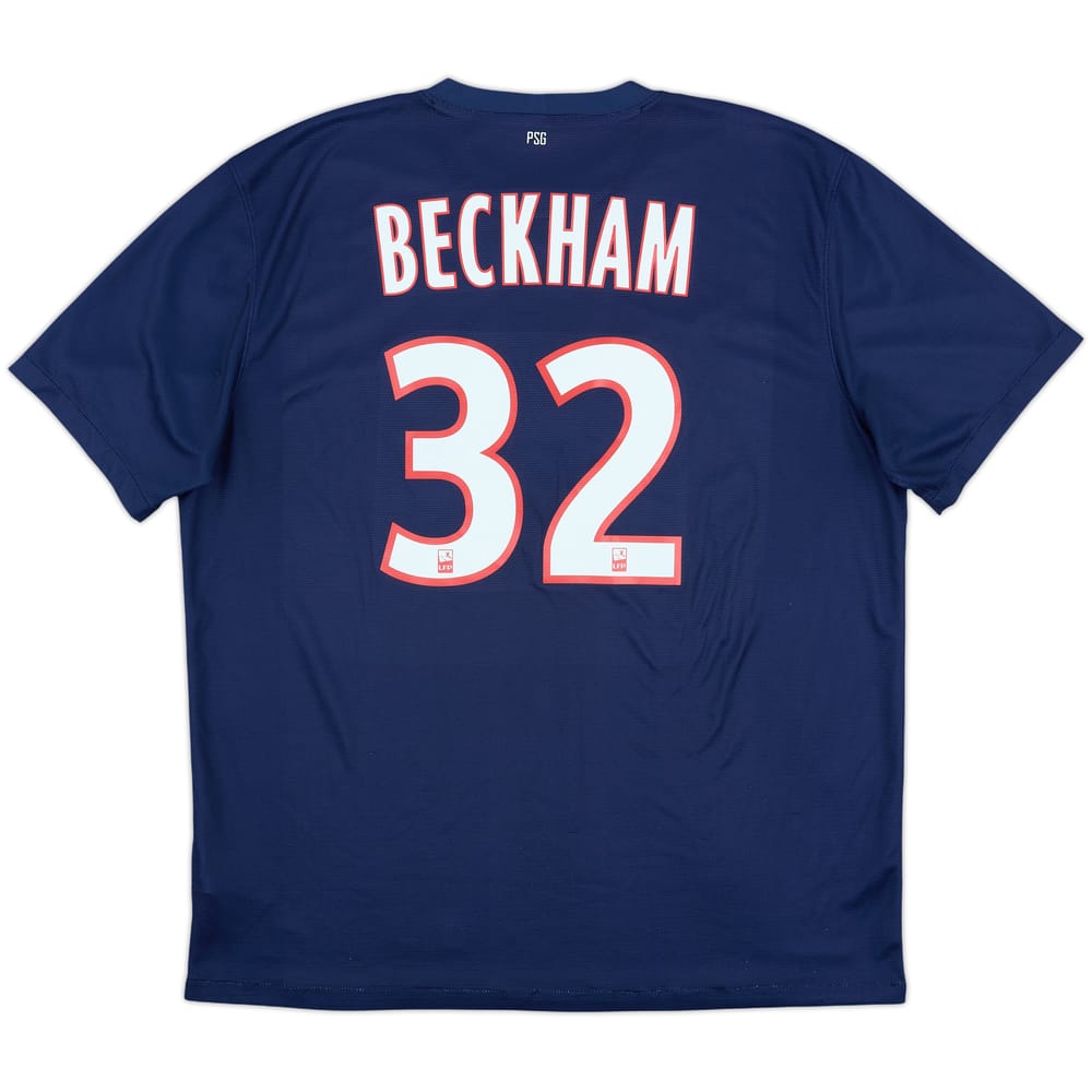 2012-13 Paris Saint-Germain Home Shirt Beckham #32 - 6/10 - (XL)
