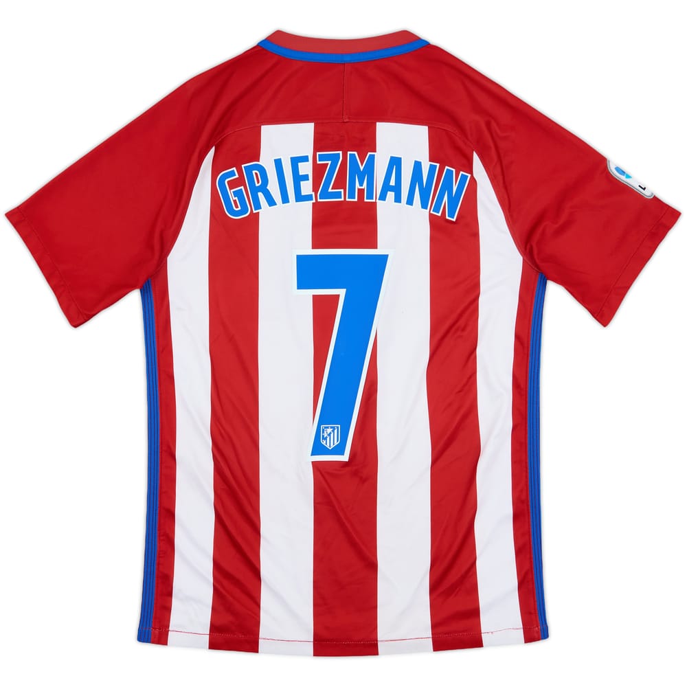 2016-17 Atletico Madrid Home Shirt Griezmann #7 - 7/10 - (S)