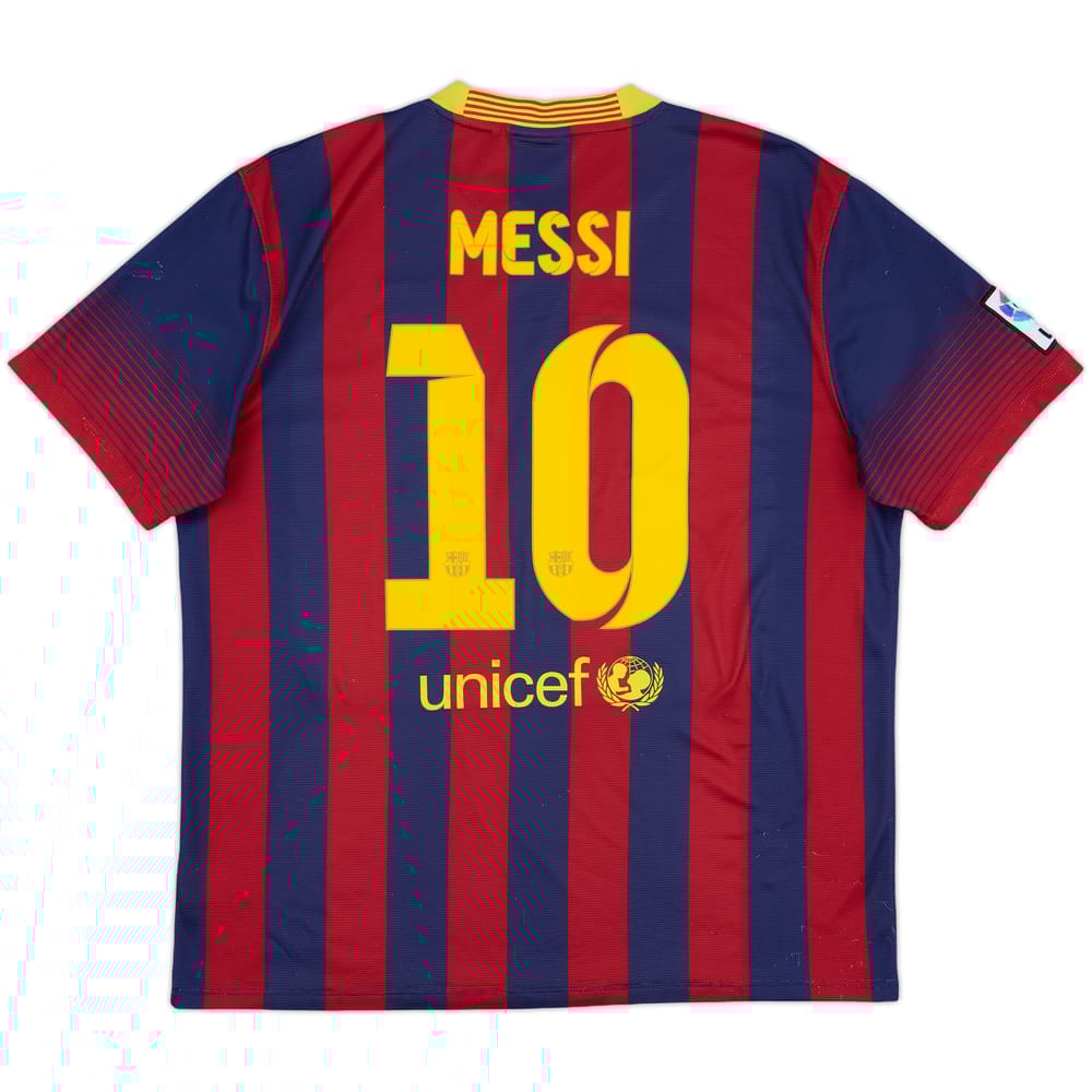2013-14 Barcelona Home Shirt Messi #10 - 6/10 - (XXL)
