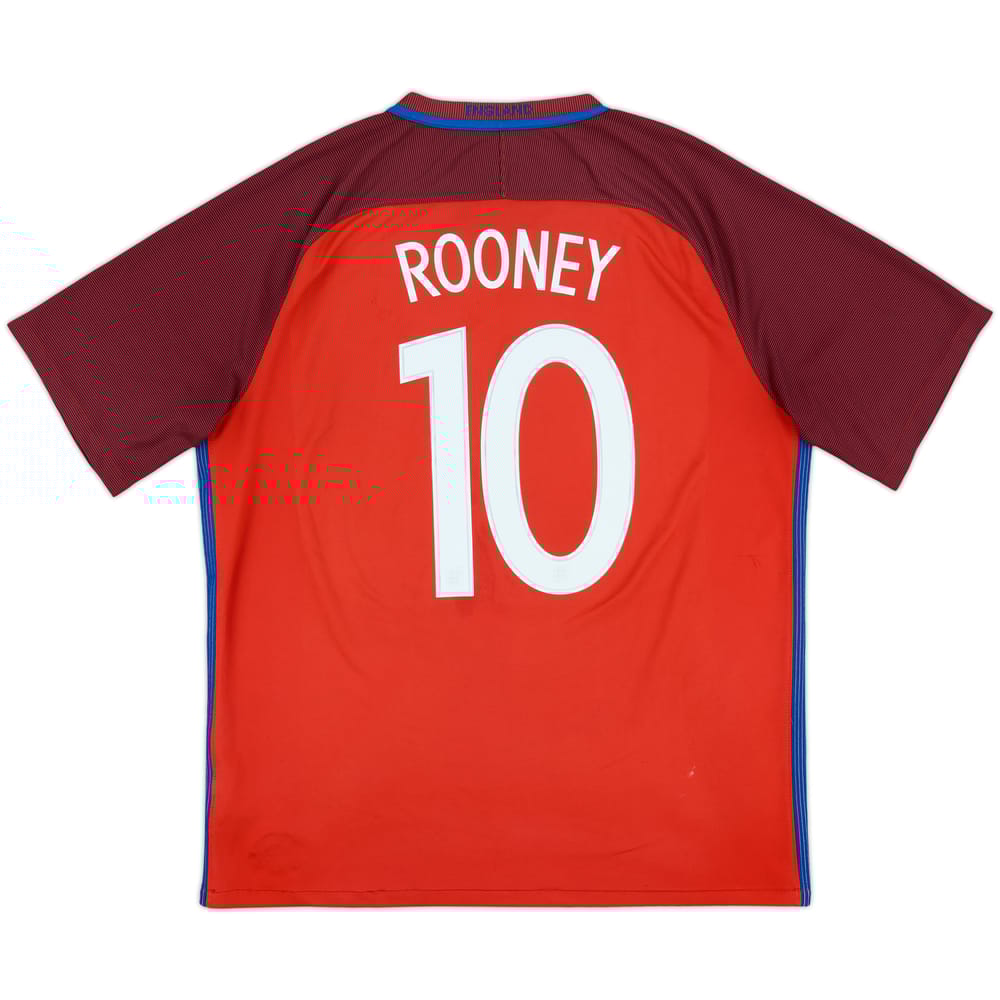 2016-17 England Away Shirt Rooney #10 - 6/10 - (XL)