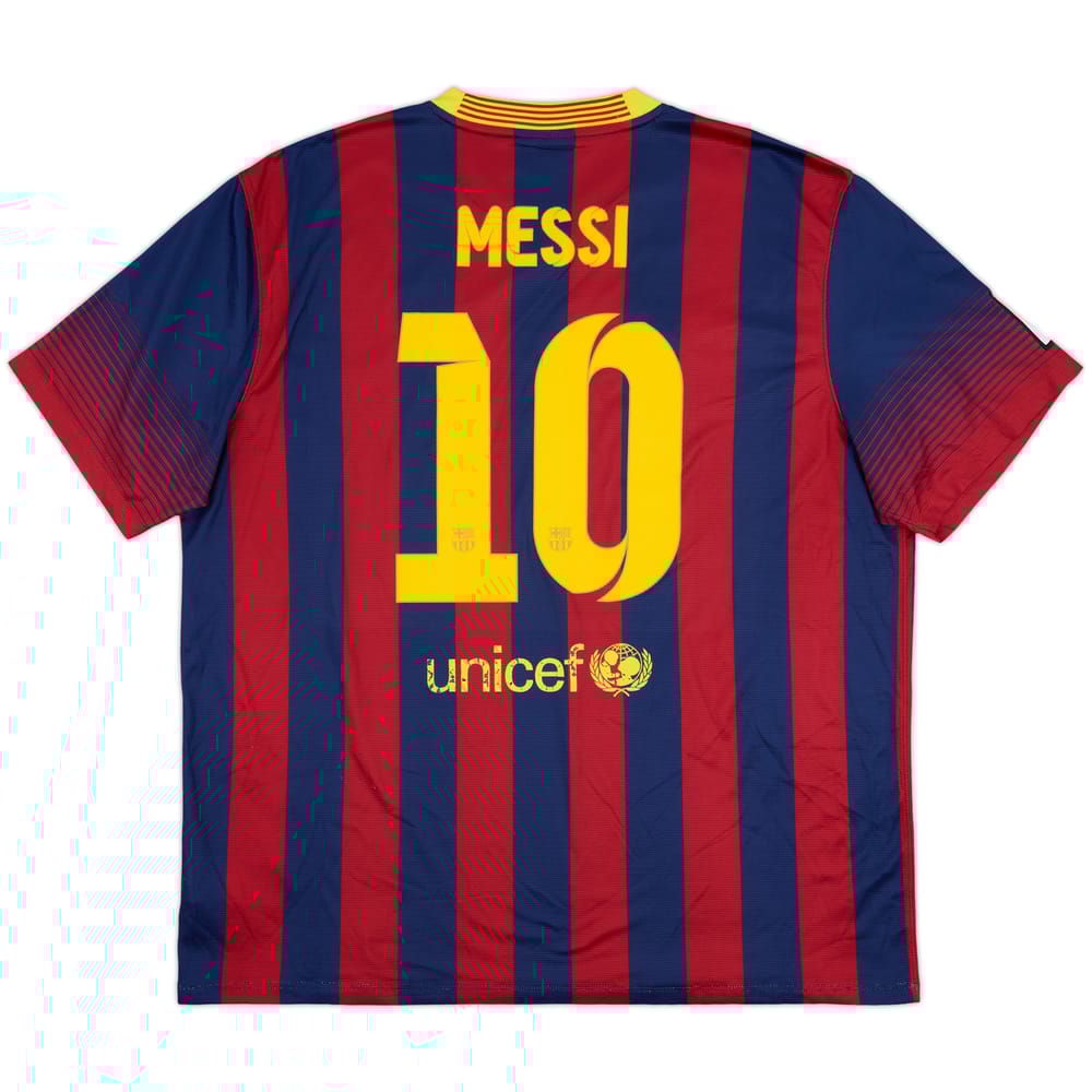 2013-14 Barcelona Home Shirt Messi #10 - 6/10 - (XXL)