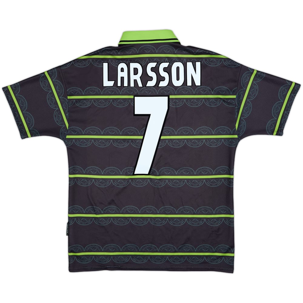 1999-00 Celtic Away Shirt Larsson #7 - 8/10 - (M)
