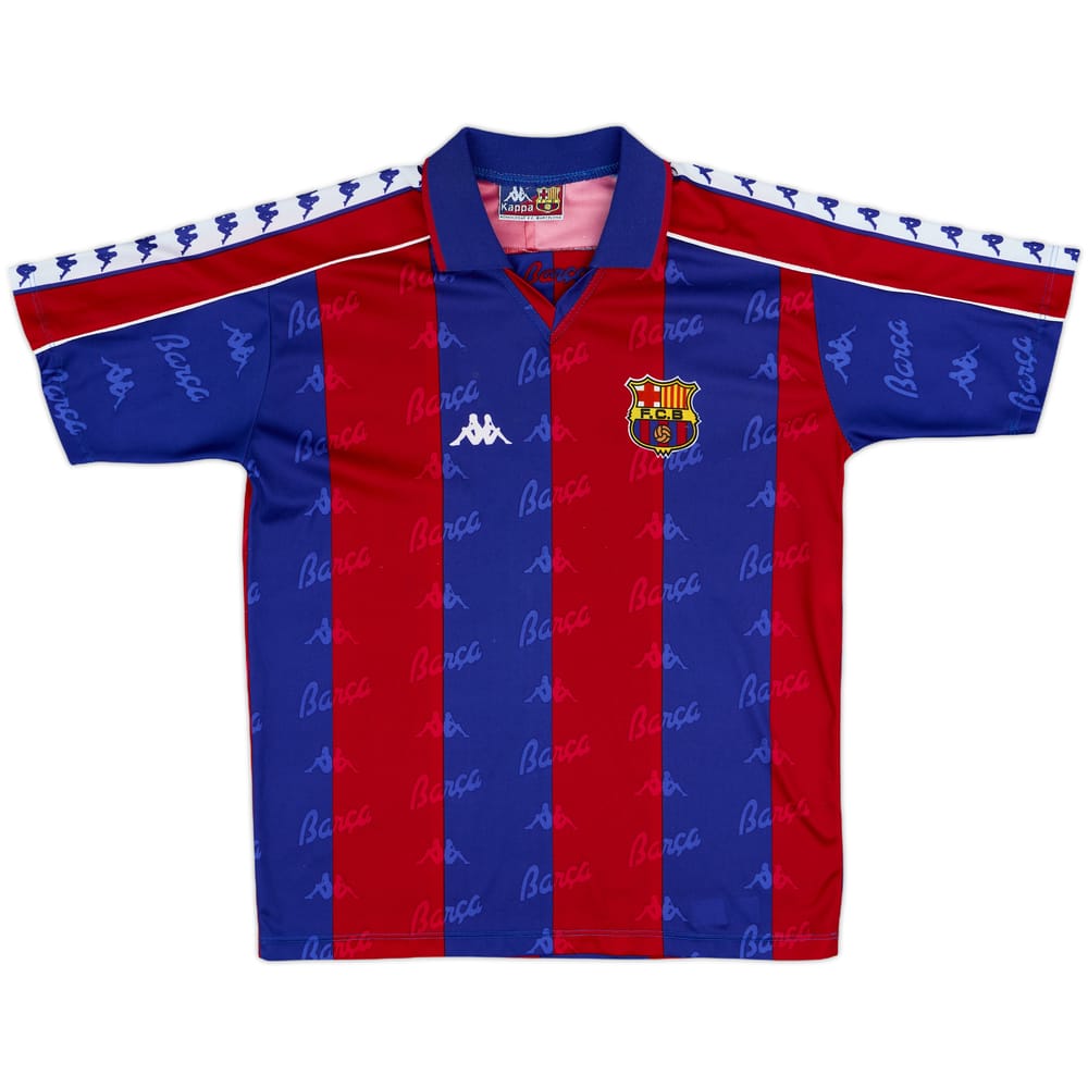 1992-95 Barcelona Basic Home Shirt & Shorts - 8/10 - (S)
