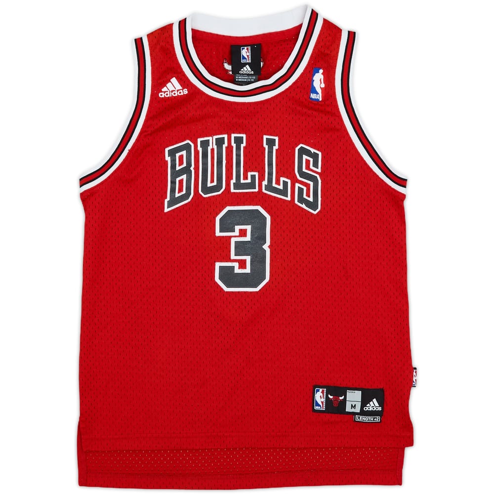 2006-08 Chicago Bulls Wallace #3 adidas Swingman Away Jersey - 6/10 - (M.Boys)