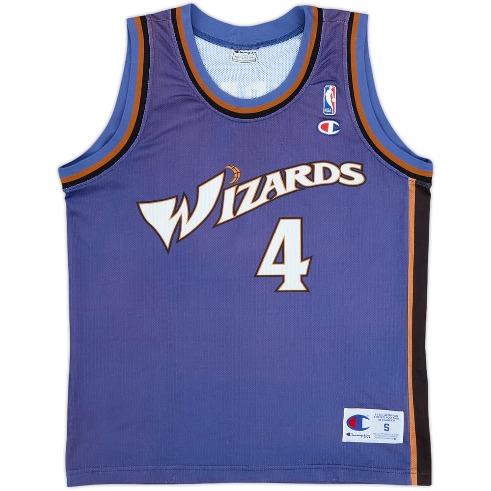 1997-98 Washington Wizards Webber #4 Champion Away Jersey - 7/10 - (S)