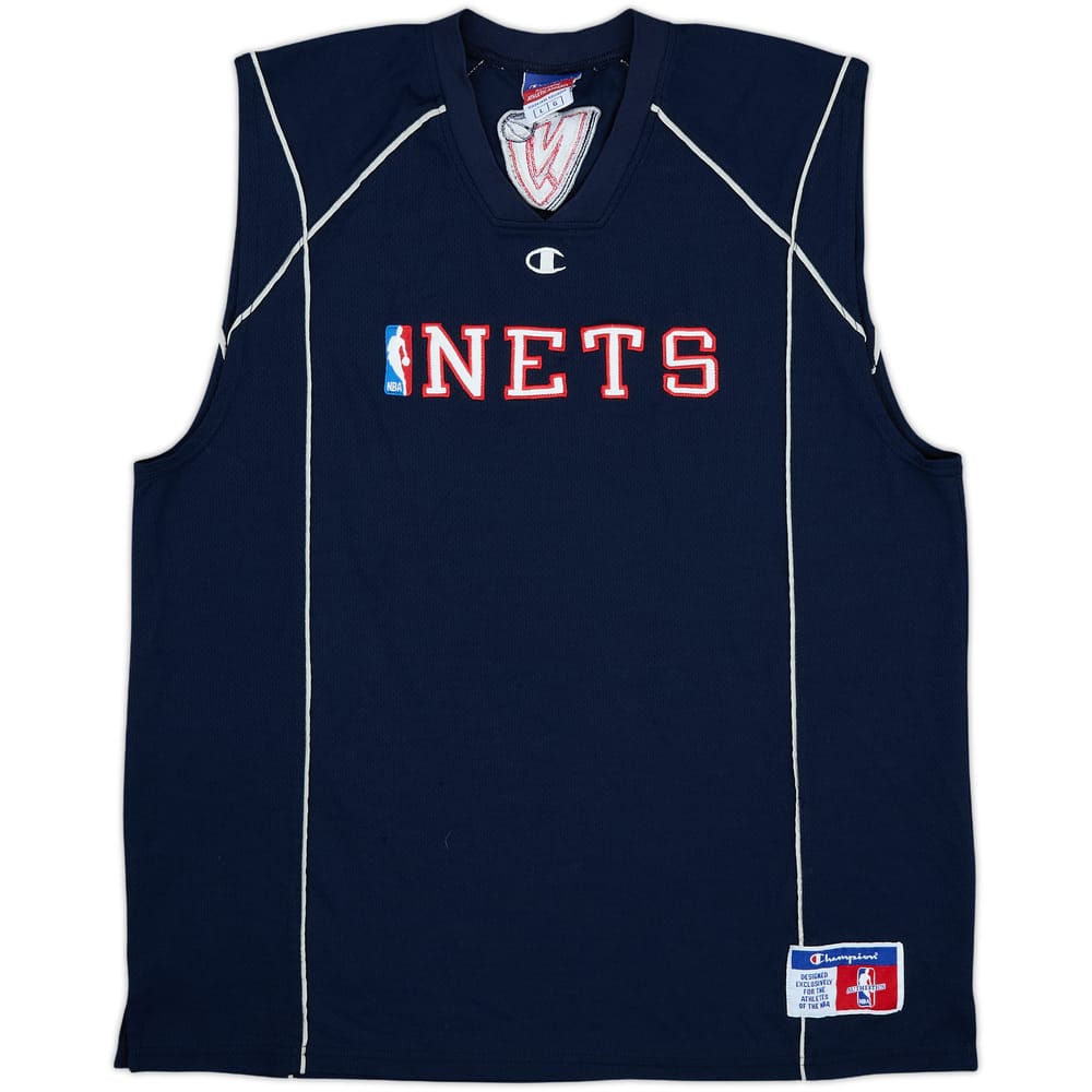 2000s New Jersey Nets Champion Training Jersey - 8/10 - (L)