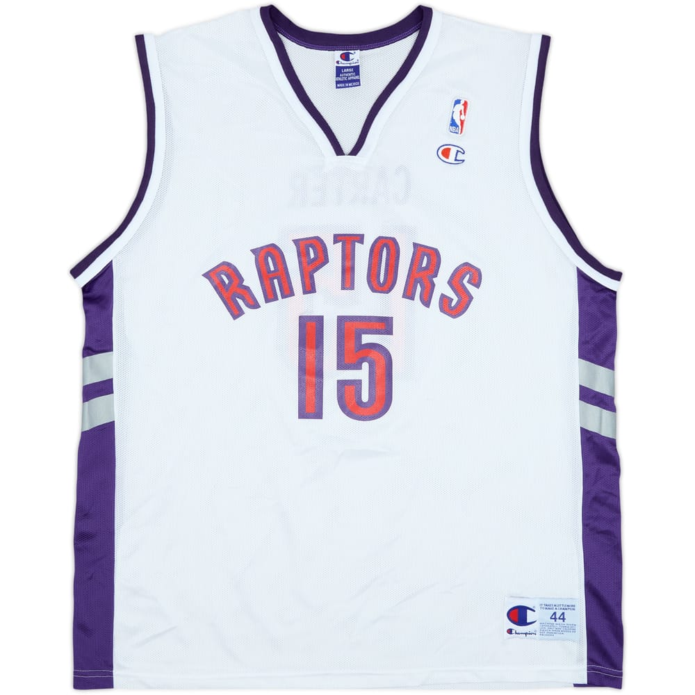 1999-02 Toronto Raptors Carter #15 Champion Home Jersey - 9/10 - (L)
