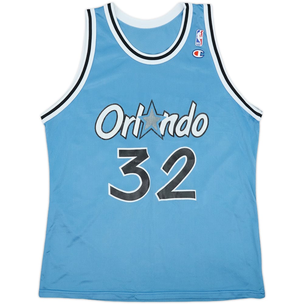 1995-96 Orlando Magic O'Neal #32 Champion Away Jersey - 4/10 - (XL)
