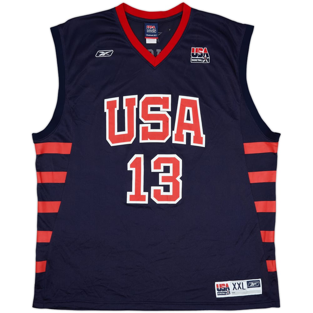 2004 USA Duncan #13 Reebok Away Jersey - 5/10 - (XXL)